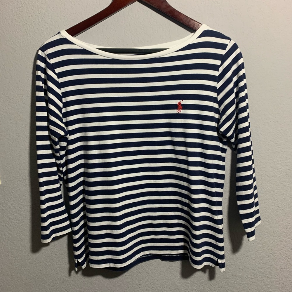 Ralph Lauren striped medium sleeve top
